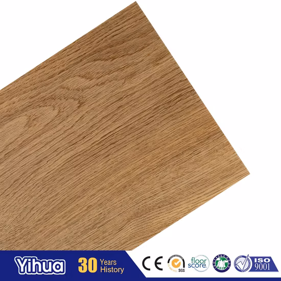 Piastrella per pavimenti in vinile di lusso impermeabile Lvt/PVC/Spc in plastica/gomma, clic/appiccicoso/auto
